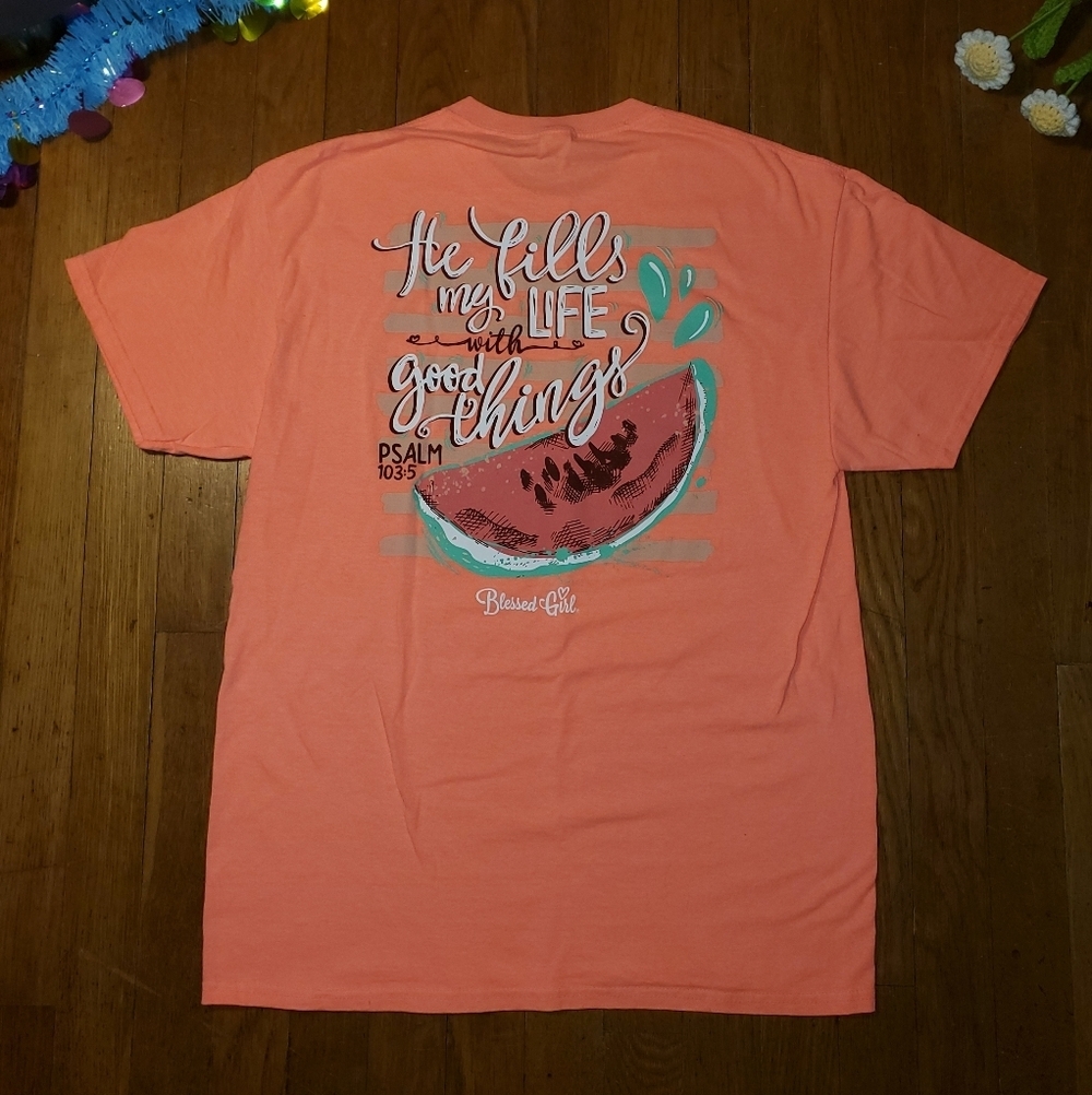 Blessed Life Bright T Shirt Psalm 103 - Picture 3 of 8